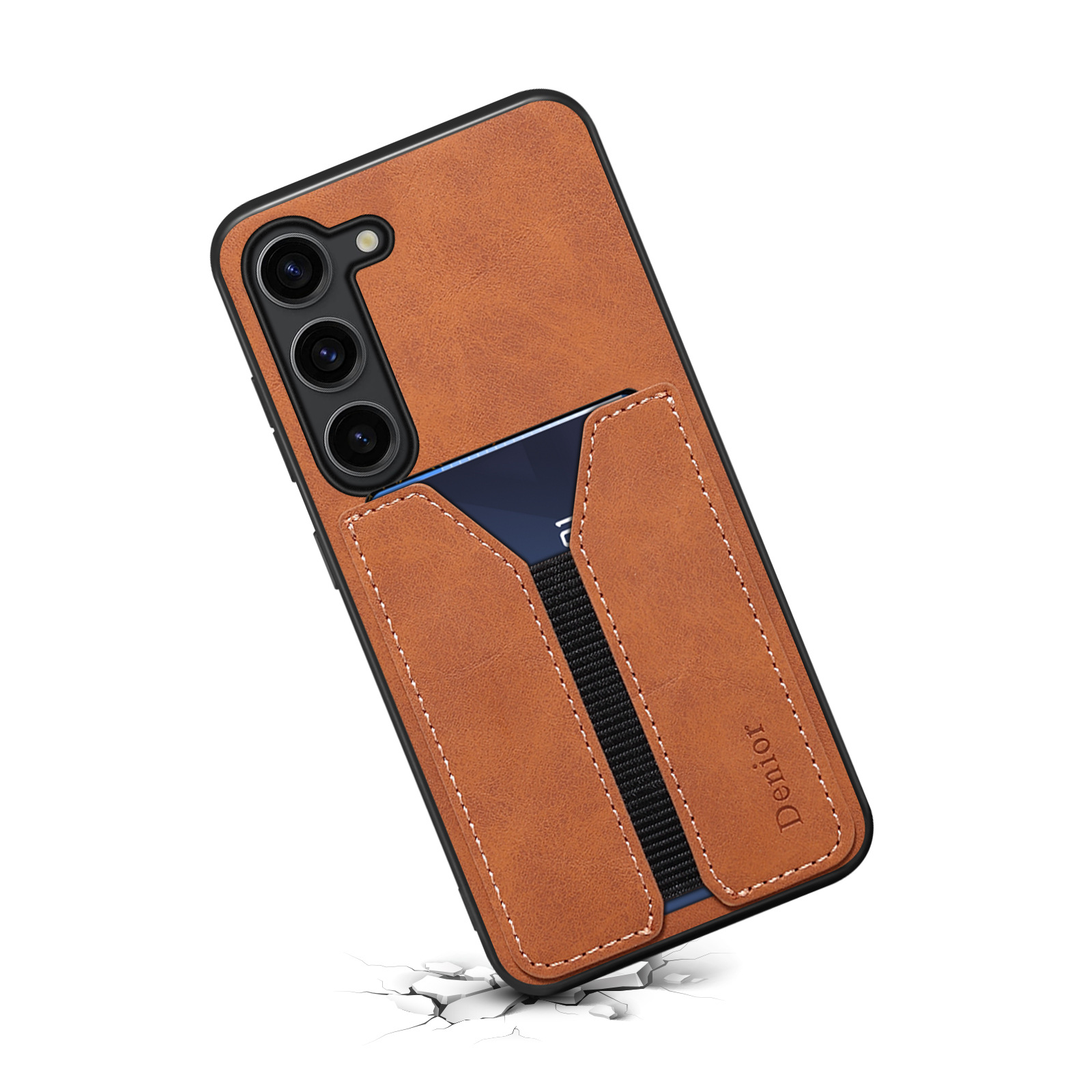 Leather Card Wallet Mobile Phone Case for Samsung Galaxy S
