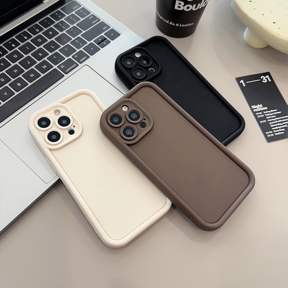 Solid Silicon Mobile Phone Case for Apple iPhone9
