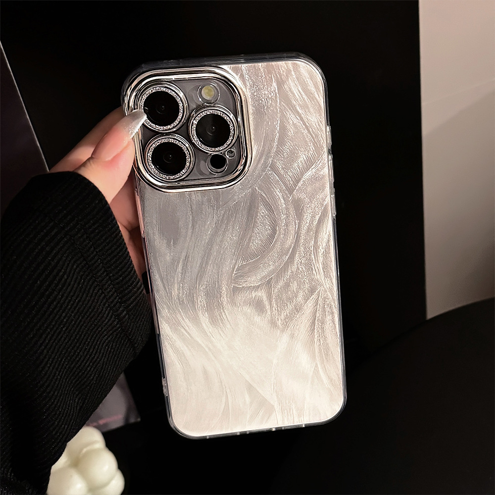 Silver Laser Mobile Phone Case for Apple iPhone