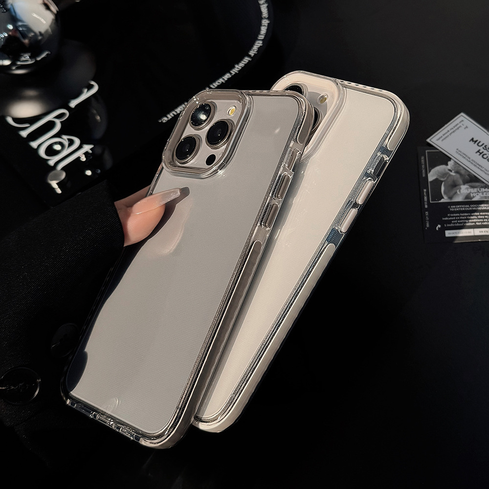 Simple Transparent Mobile Phone Case for Apple iPhone