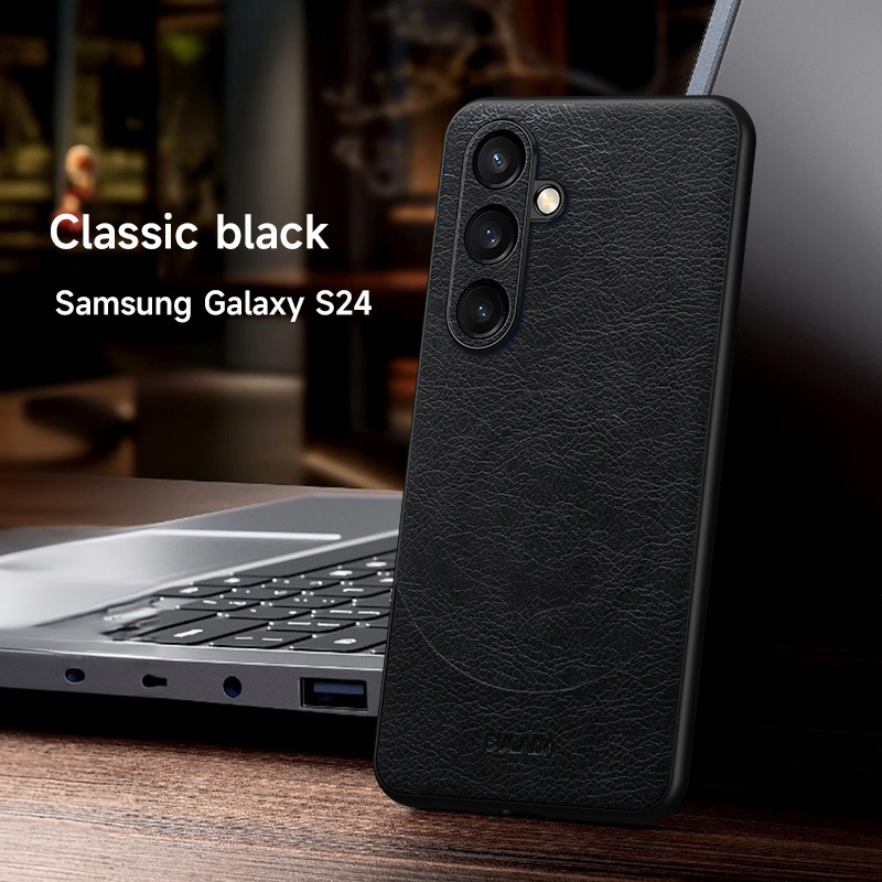 Leather Business Magsafe Mobile Phone Case for Samsung Galaxy S