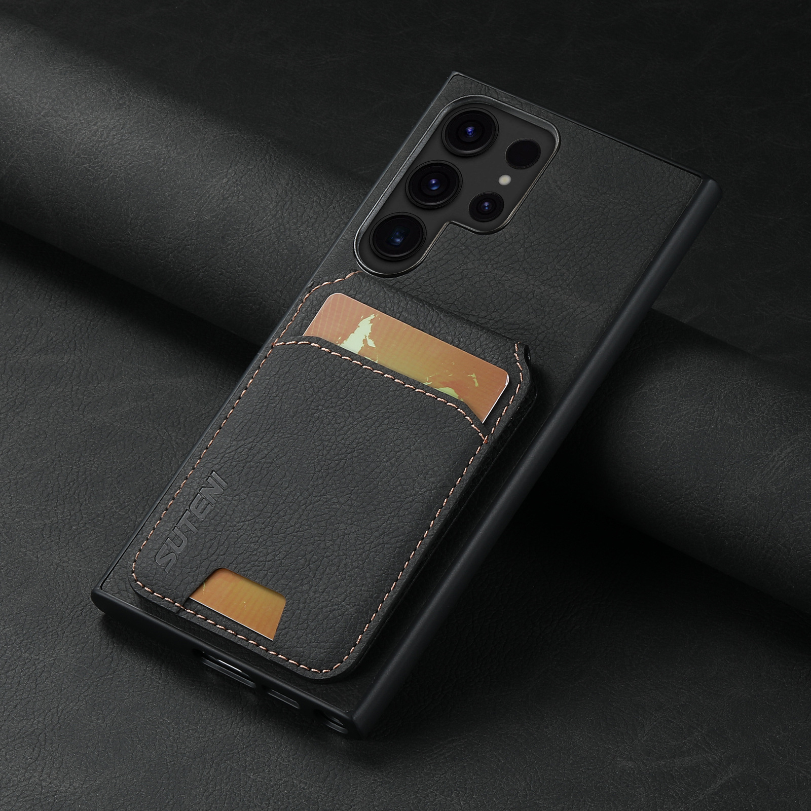 Leather Card Wallet Mobile Phone Case for Samsung Galaxy S