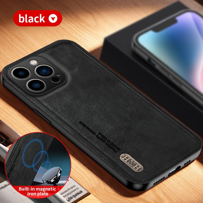 Classic Leather Business Magsafe Mobile Phone Case for iPhone