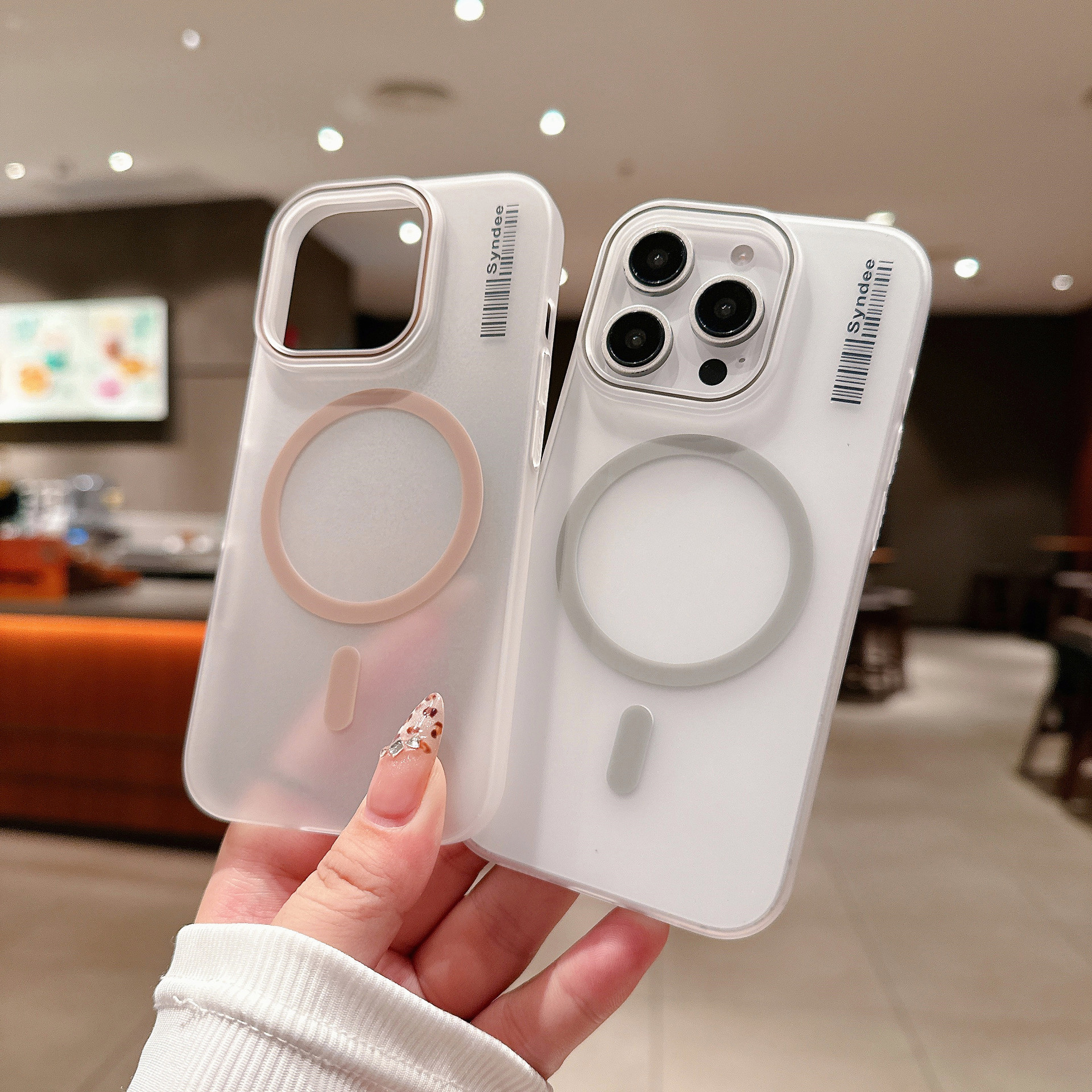 Skin-feel Matte Transparent Magsafe Mobile Phone Case for Apple iPhone