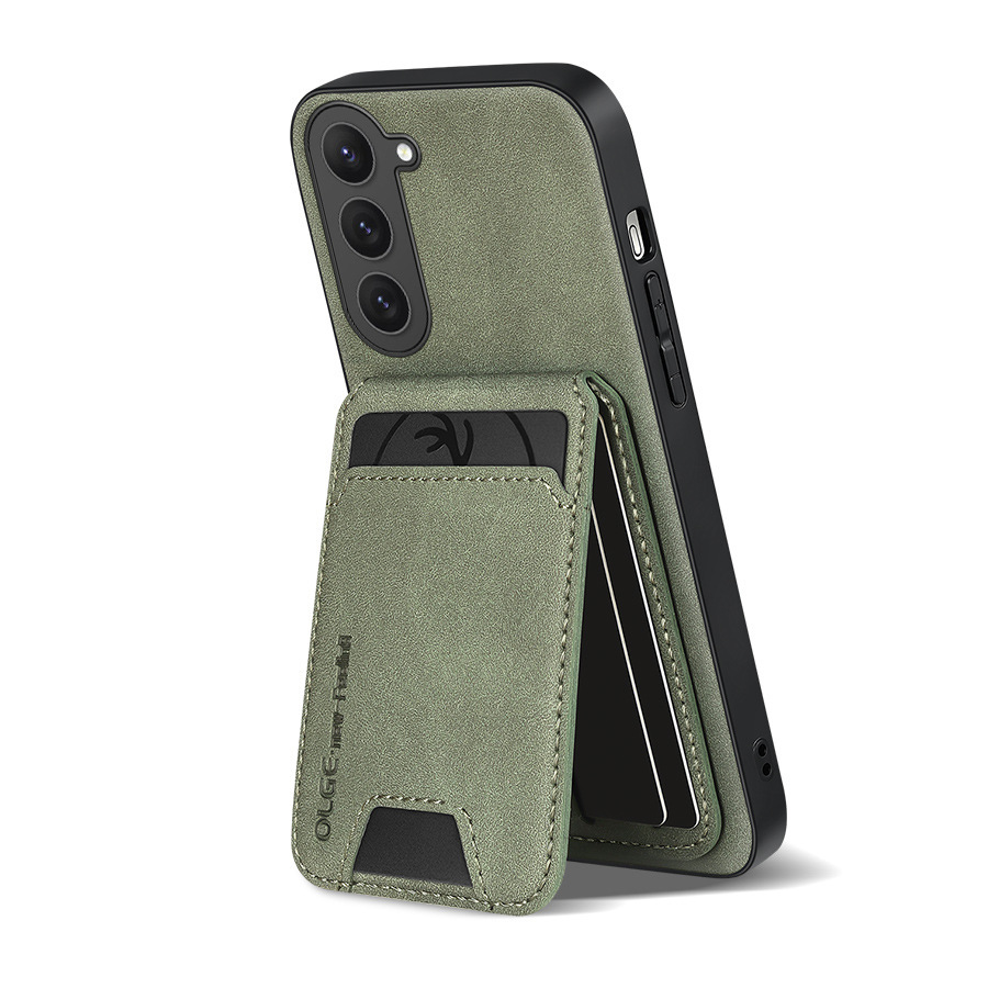 Leather Business Card Wallet Mobile Phone Case for Samsung Galaxy S