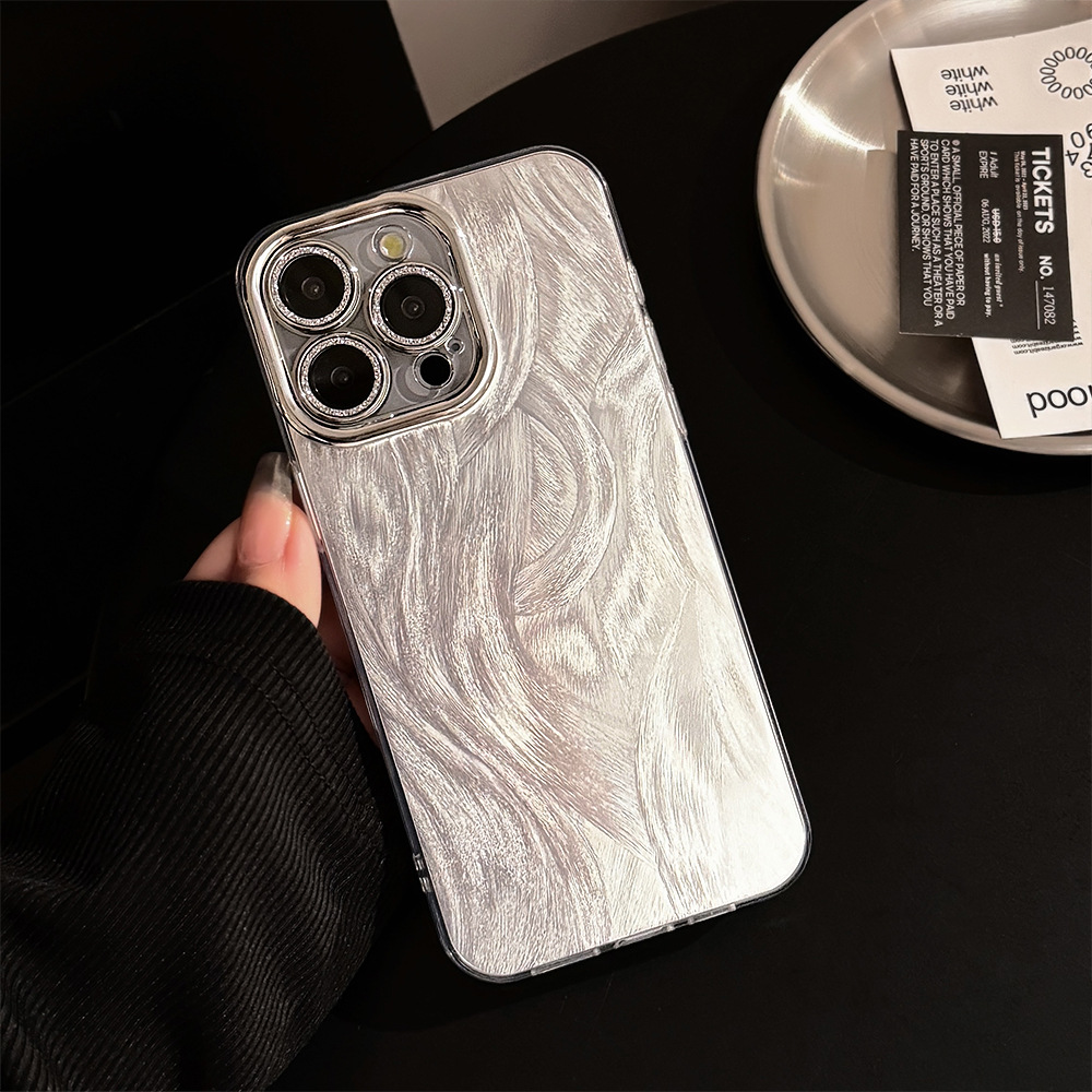 Silver Laser Mobile Phone Case for Apple iPhone