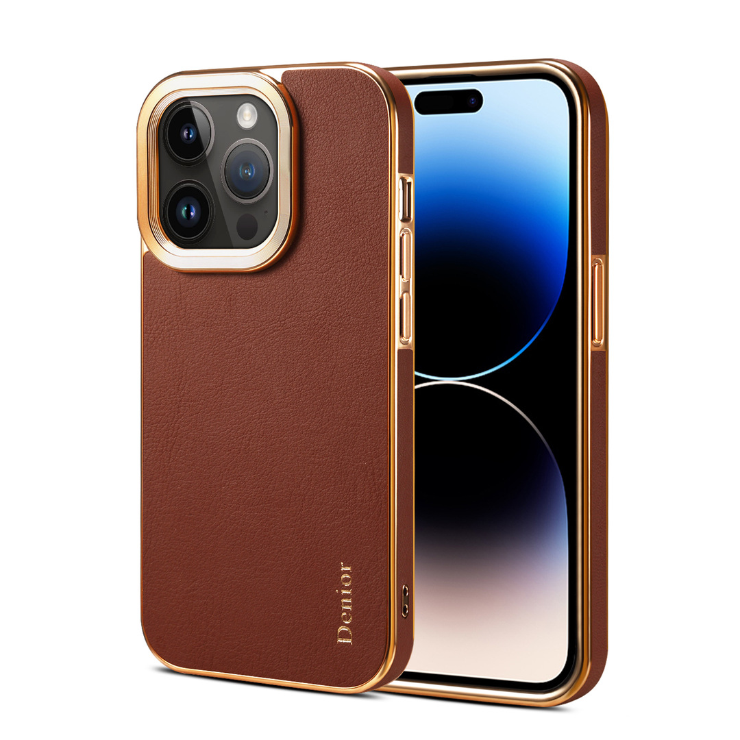 Simple Leather Business Mobile Phone Case for iPhone
