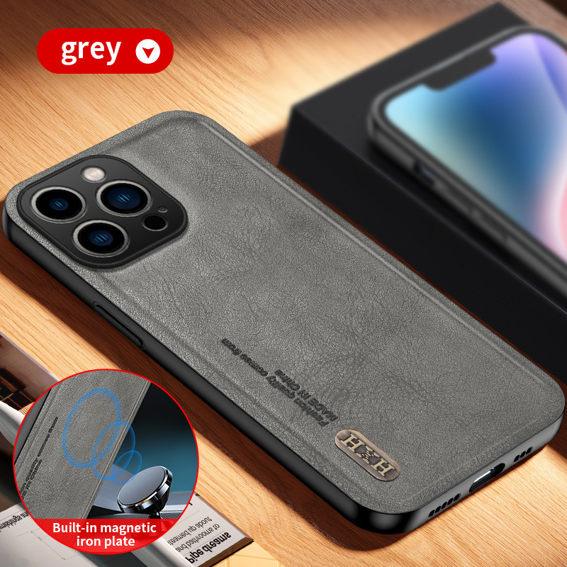 Classic Leather Business Magsafe Mobile Phone Case for iPhone