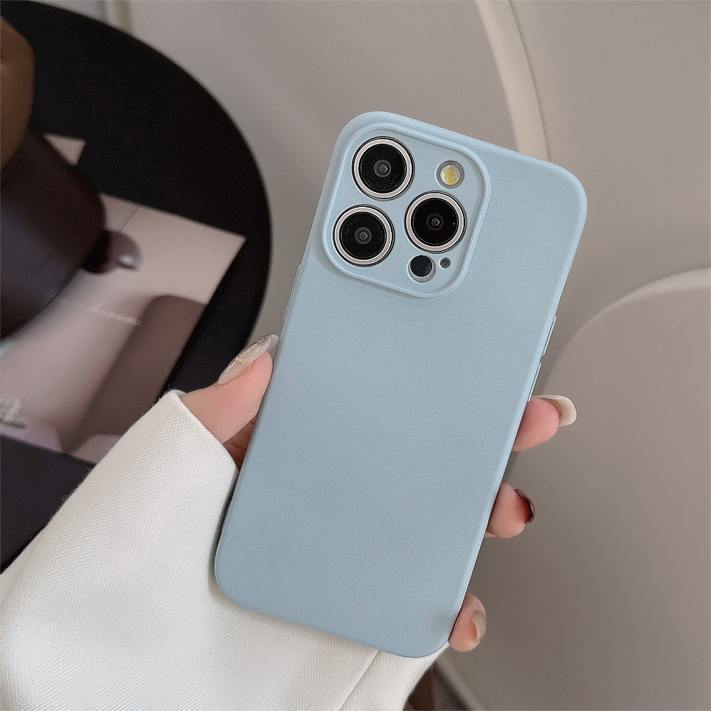 Cream Silicon Mobile Phone Case for Apple iPhone