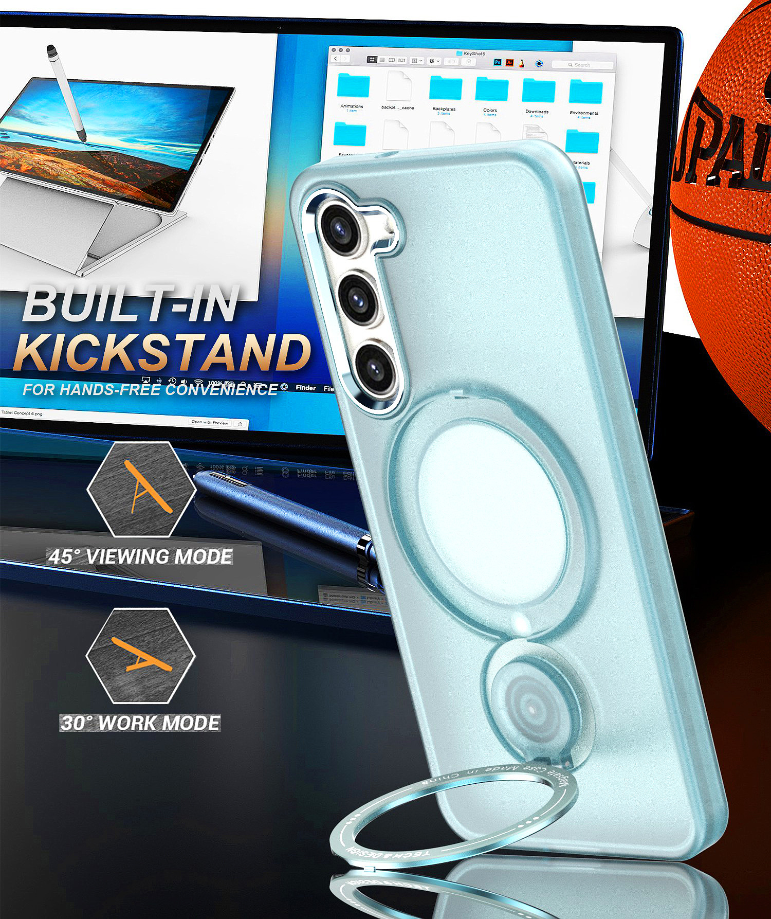 Magsafe Bracket Mobile Phone Case for Samsung Galaxy S24