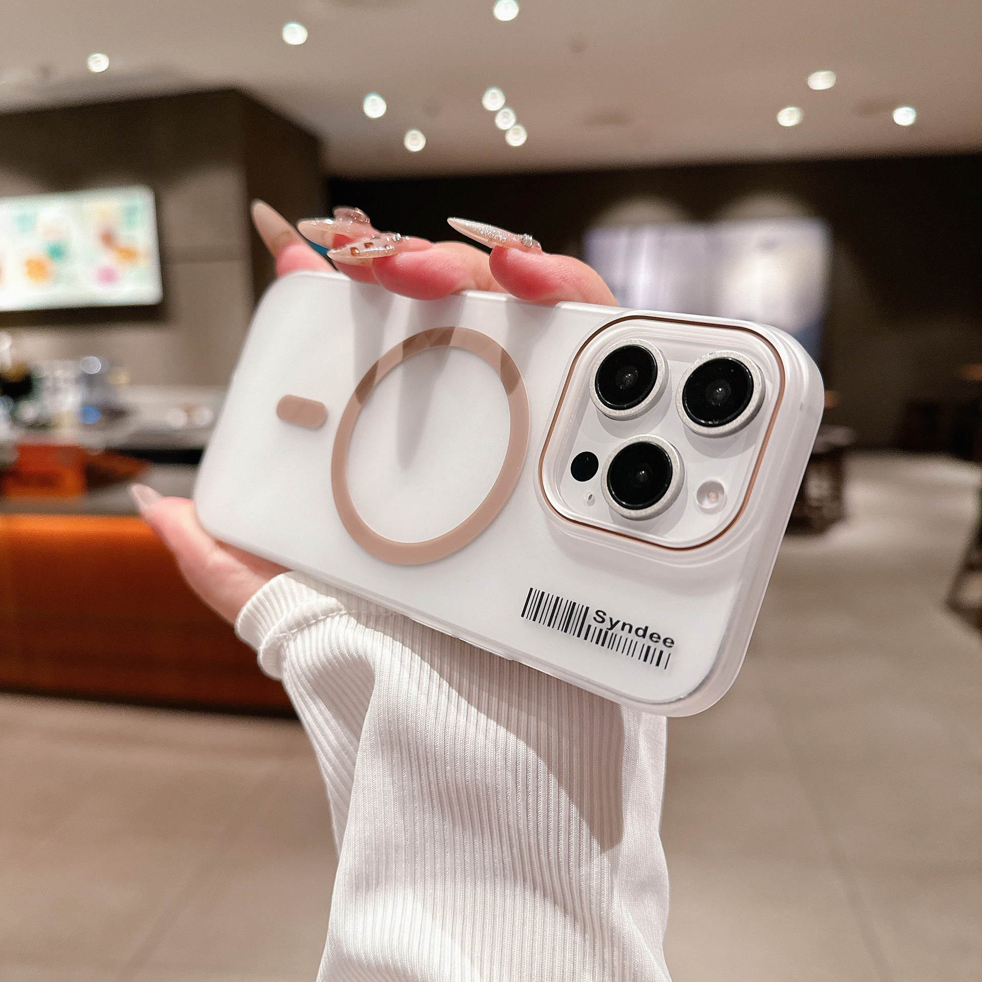 Skin-feel Matte Transparent Magsafe Mobile Phone Case for Apple iPhone