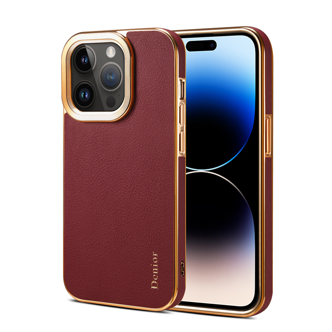 Simple Leather Business Mobile Phone Case for iPhone