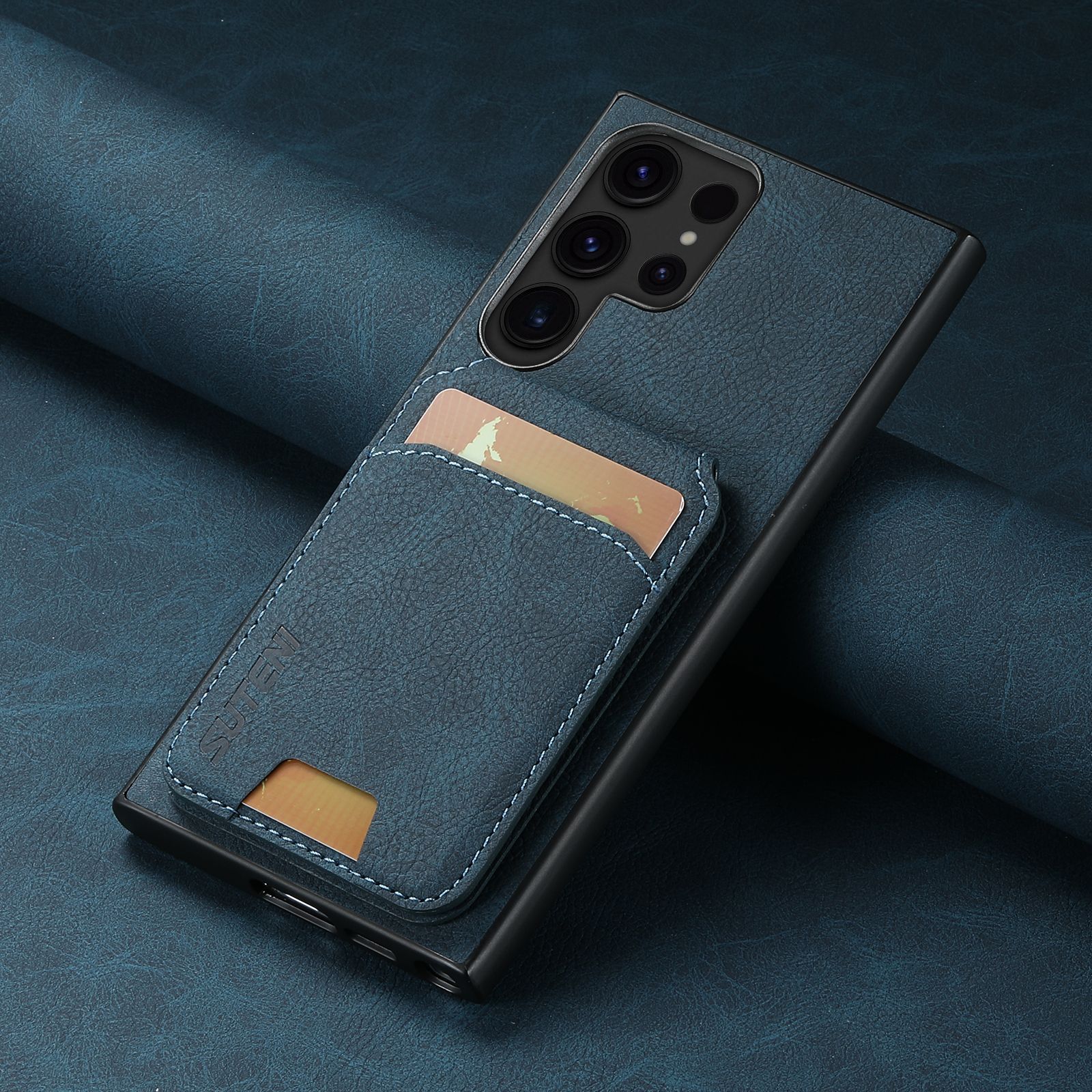 Leather Card Wallet Mobile Phone Case for Samsung Galaxy S