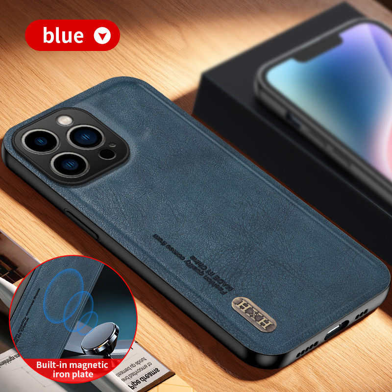 Classic Leather Business Magsafe Mobile Phone Case for iPhone