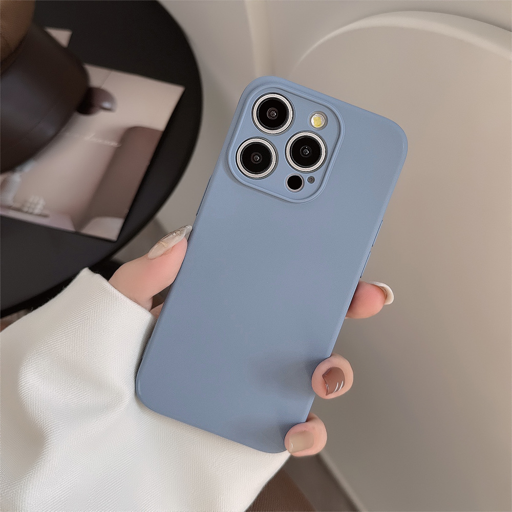 Cream Silicon Mobile Phone Case for Apple iPhone