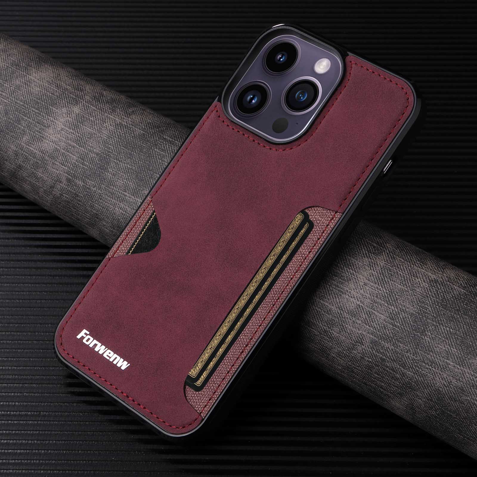 Luxury Leather Business Mobile Phone Case for Apple iPhone