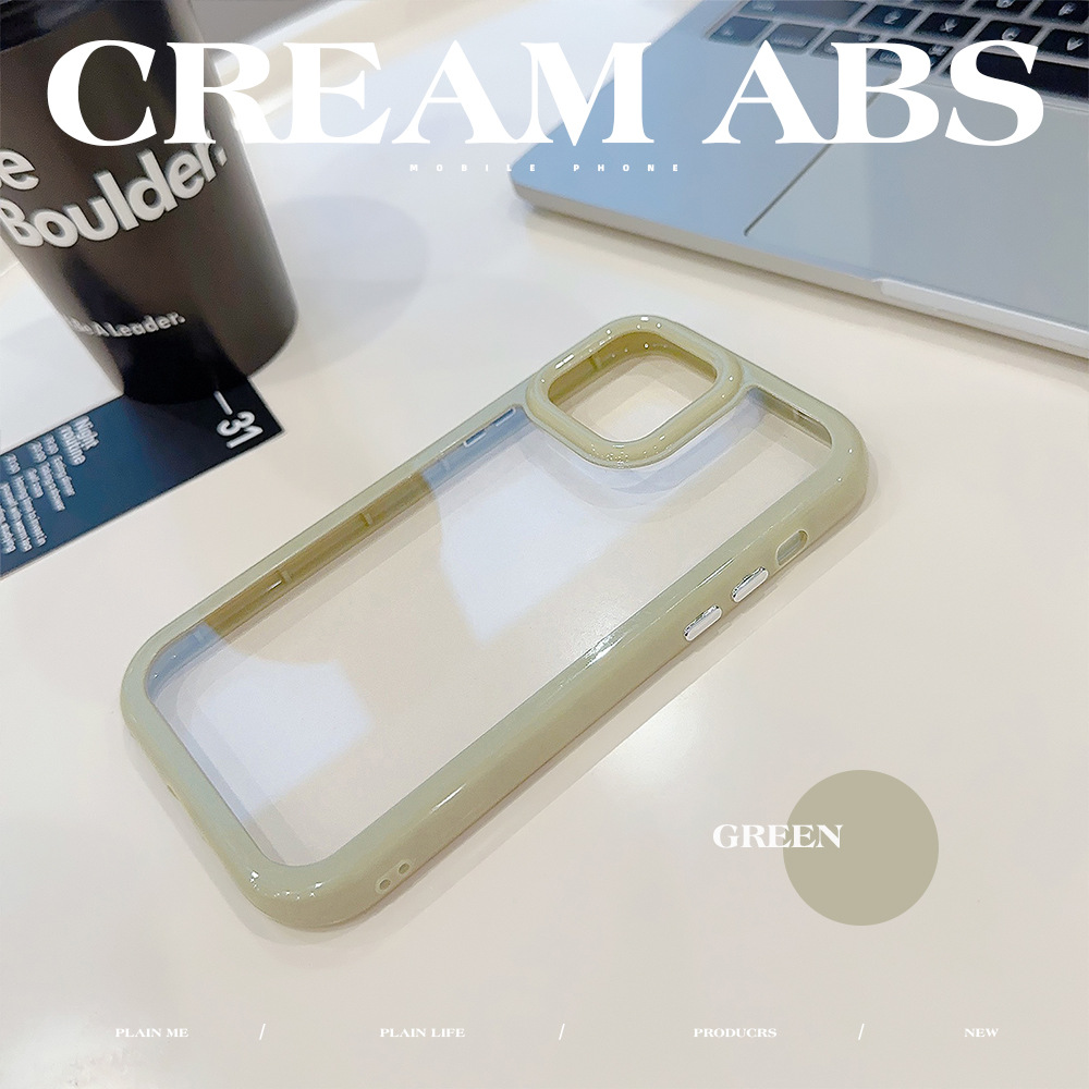 Cream Acrylic Mobile Phone Case for Apple iPhone