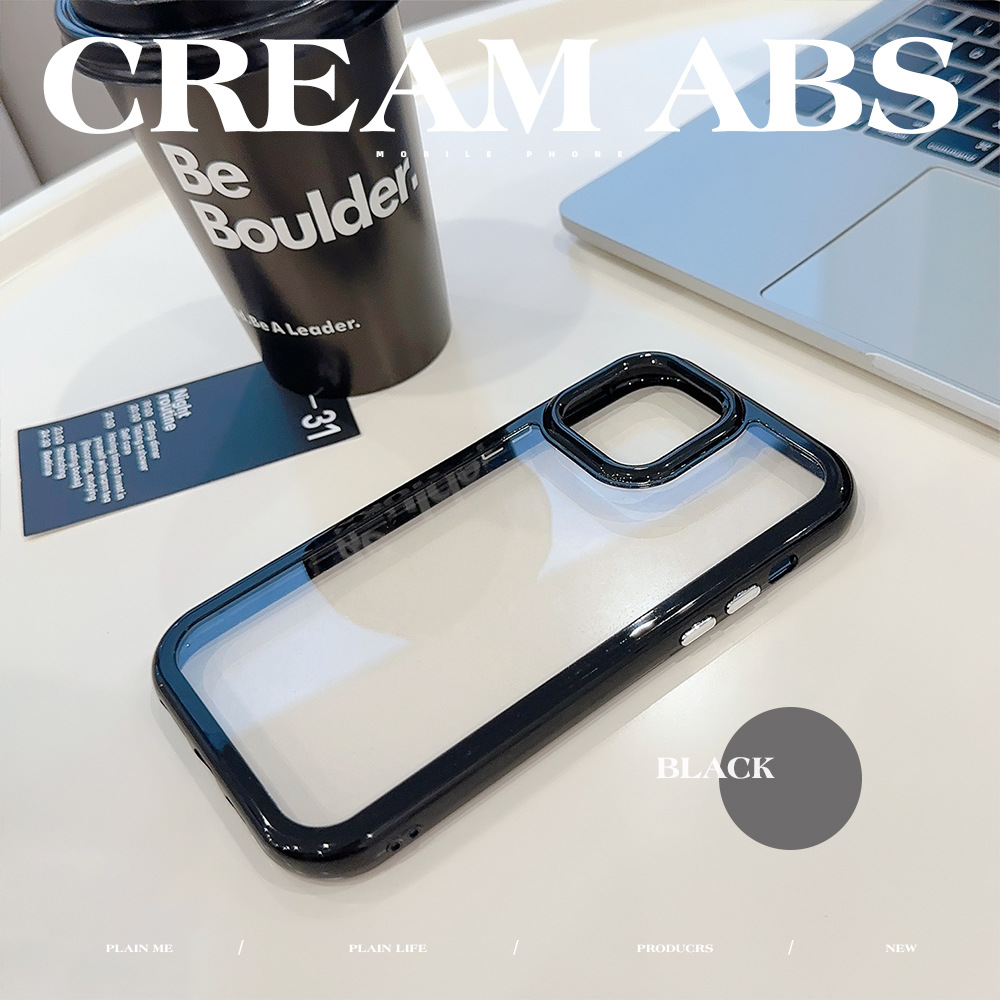Cream Acrylic Mobile Phone Case for Apple iPhone