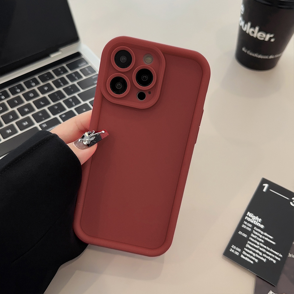 Solid Silicon Mobile Phone Case for Apple iPhone9