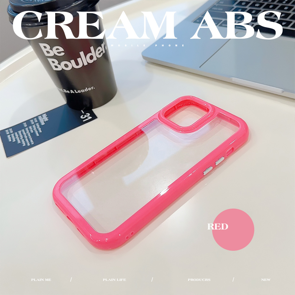 Cream Acrylic Mobile Phone Case for Apple iPhone
