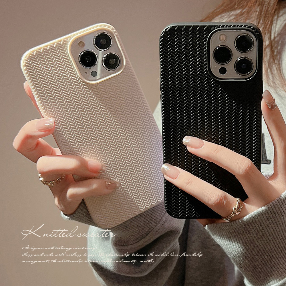 Woven Pattern Mobile Phone Case for Apple iPhone