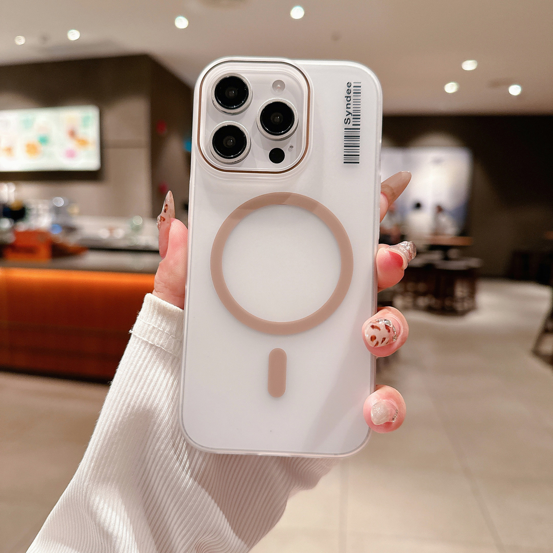Skin-feel Matte Transparent Magsafe Mobile Phone Case for Apple iPhone