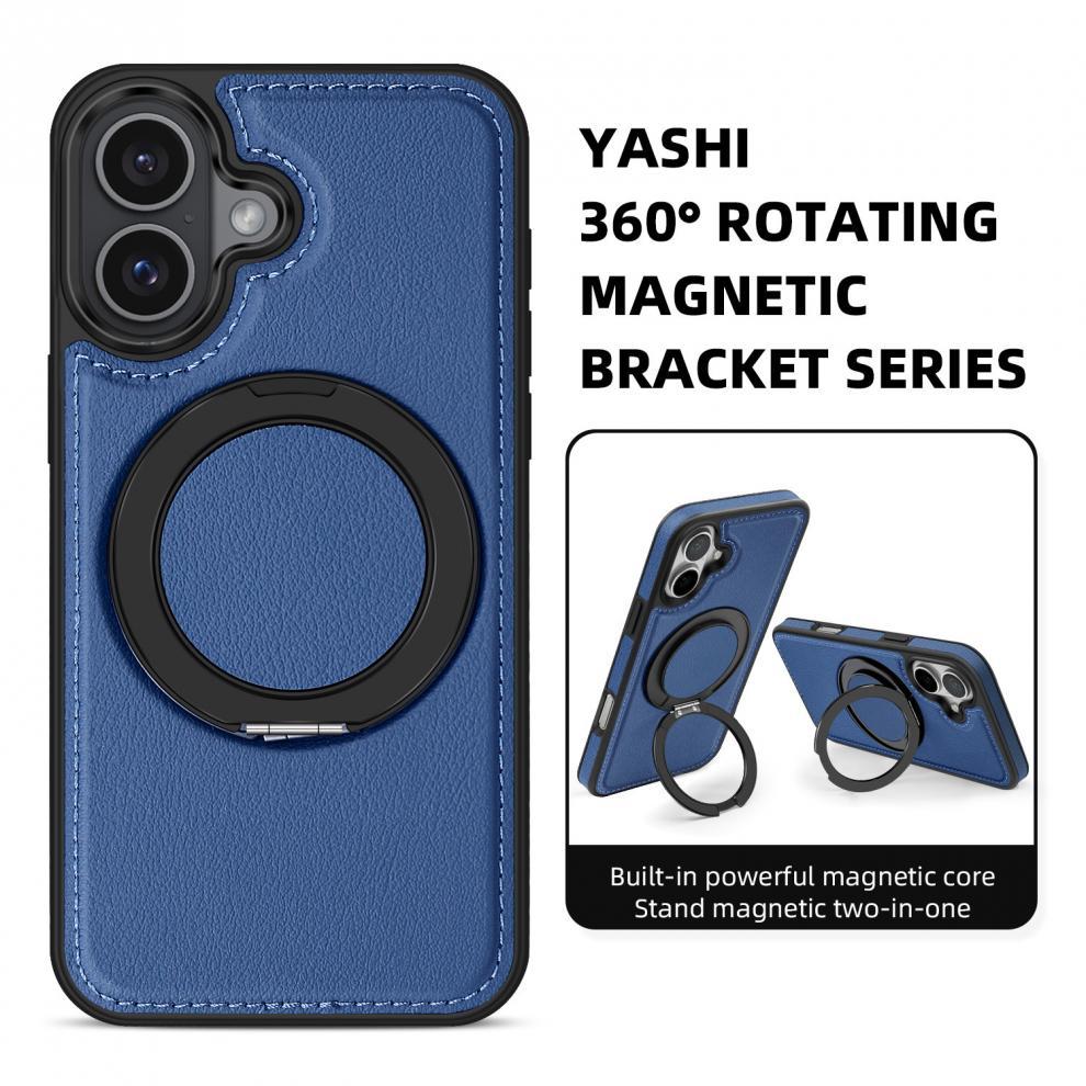 Luxury Leather Business Magsafe Bracket Mobile Phone Case for Apple iPhone