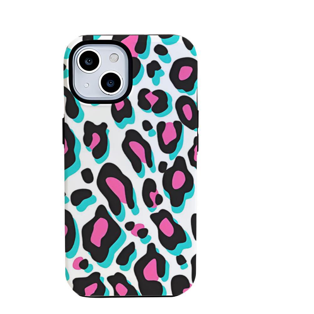Premium Retro Leopard Printed Phone Case for Apple iPhone