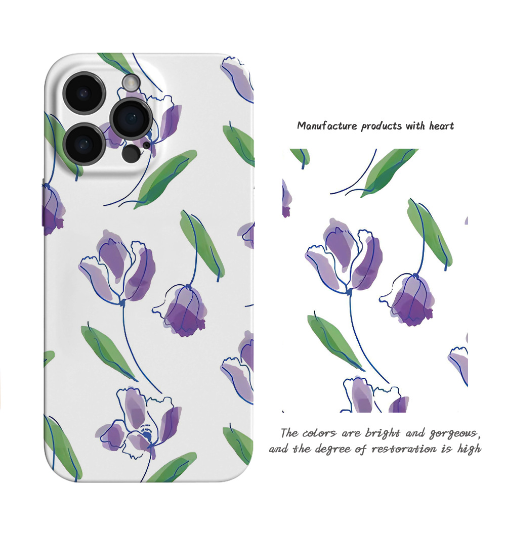 Floral Printed Phone Case for Apple iPhone