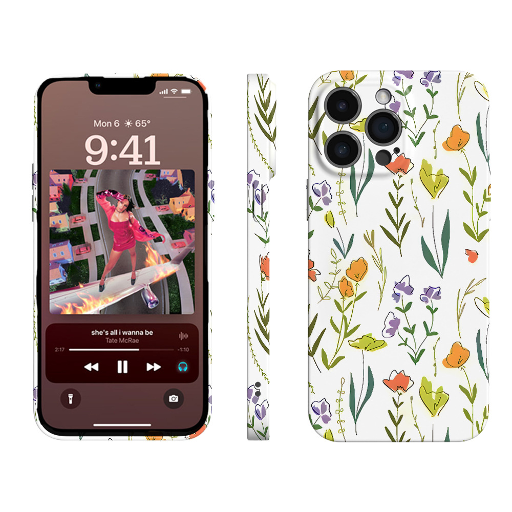 Floral Printed Phone Case for Apple iPhone