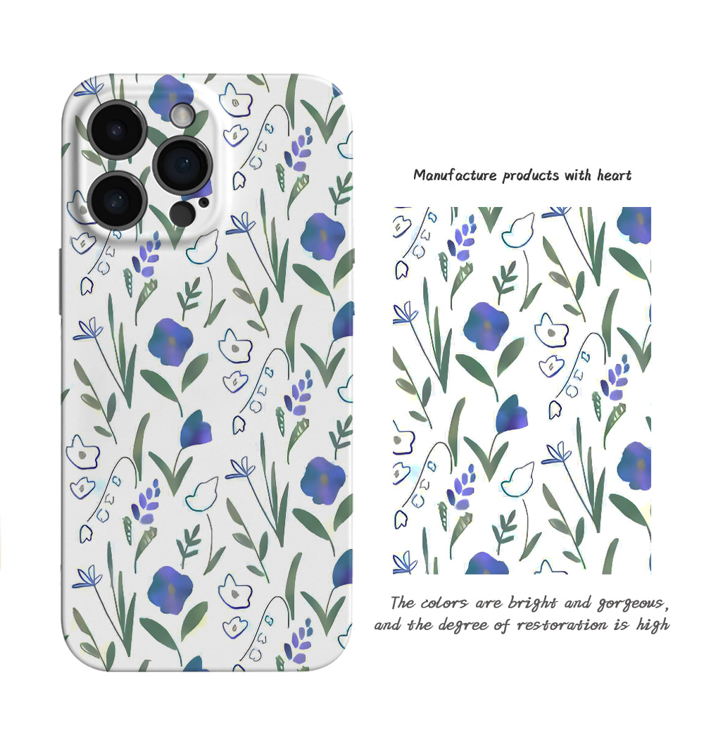 Floral Printed Phone Case for Apple iPhone