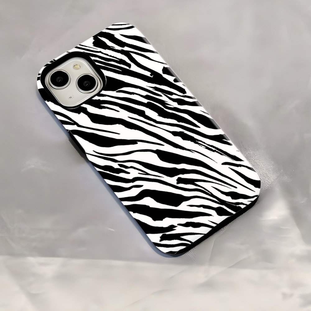 Zebra-print Mobile Phone Case For iPhone