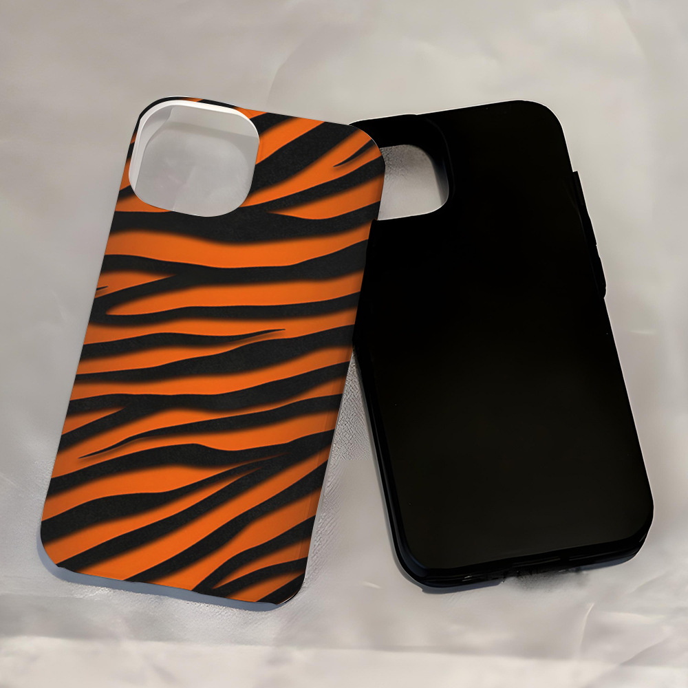 Cross-border Tiger Print Art style phone case for iPhone11Promax 2-in-1 film case 13pm phone case