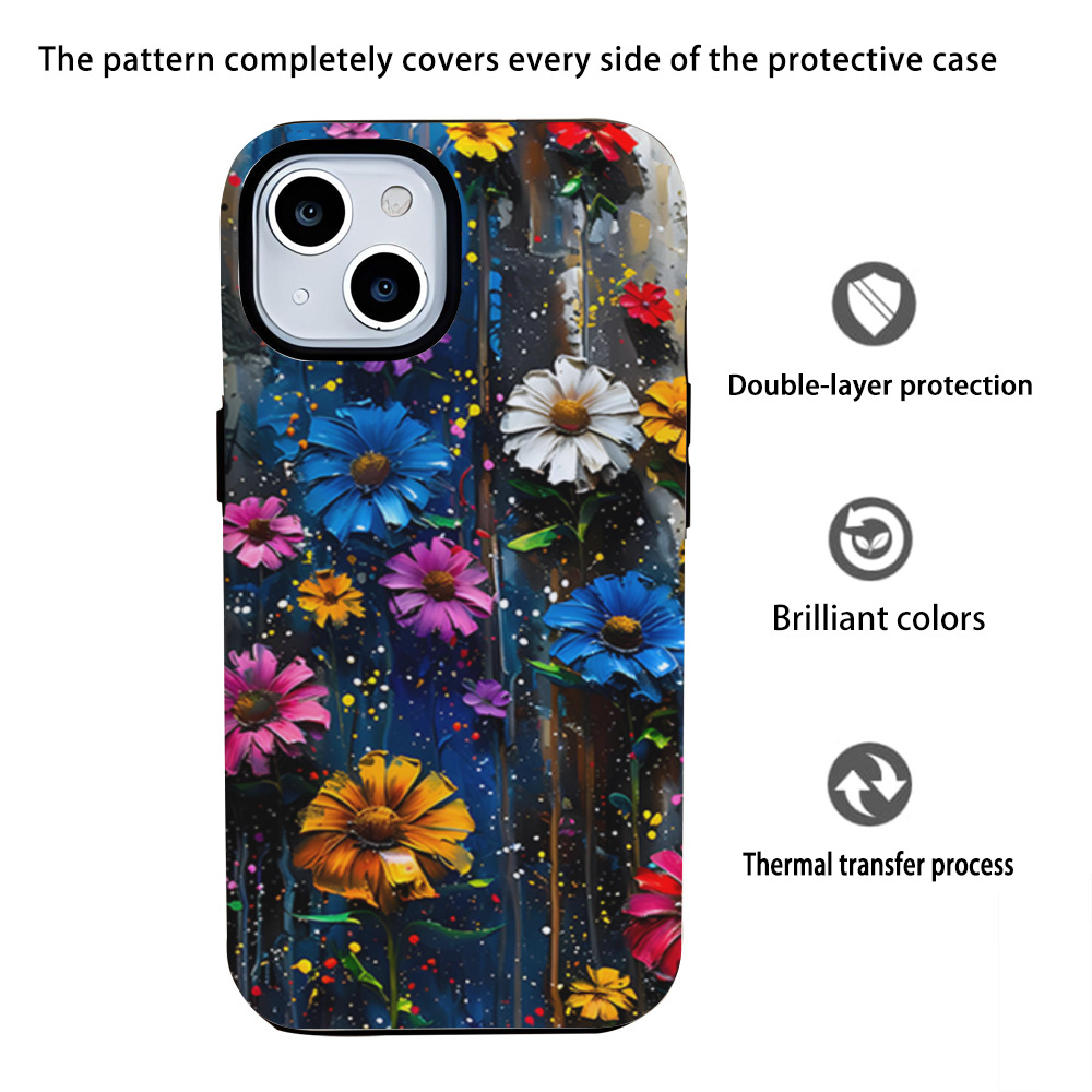 Vintage Flowers Printed Phone Case for Apple iPhone