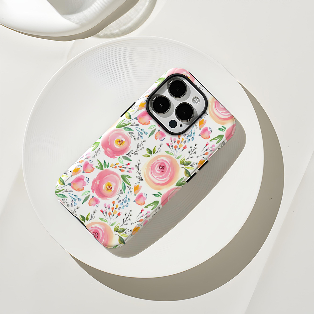 Flower Printed Phone Case for Apple iPhone