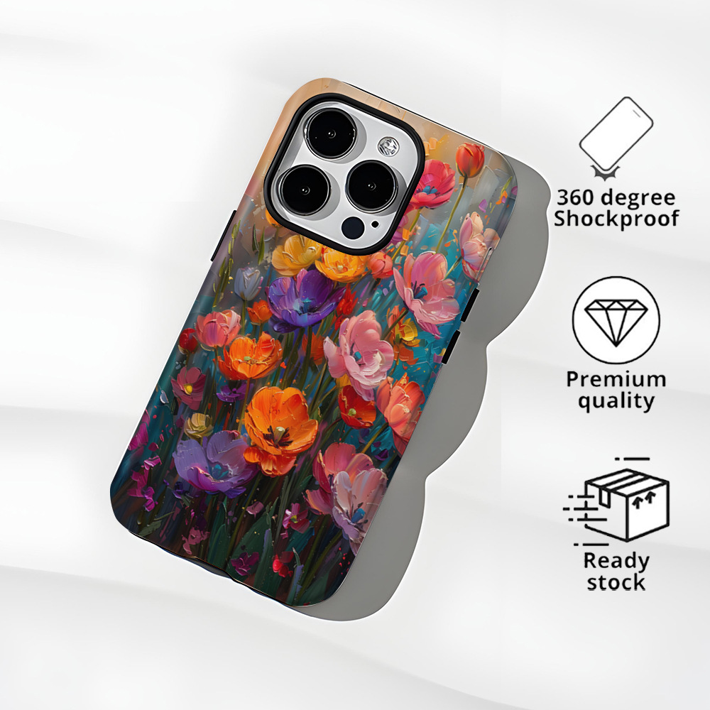 Flower Printed Phone Case for Apple iPhone