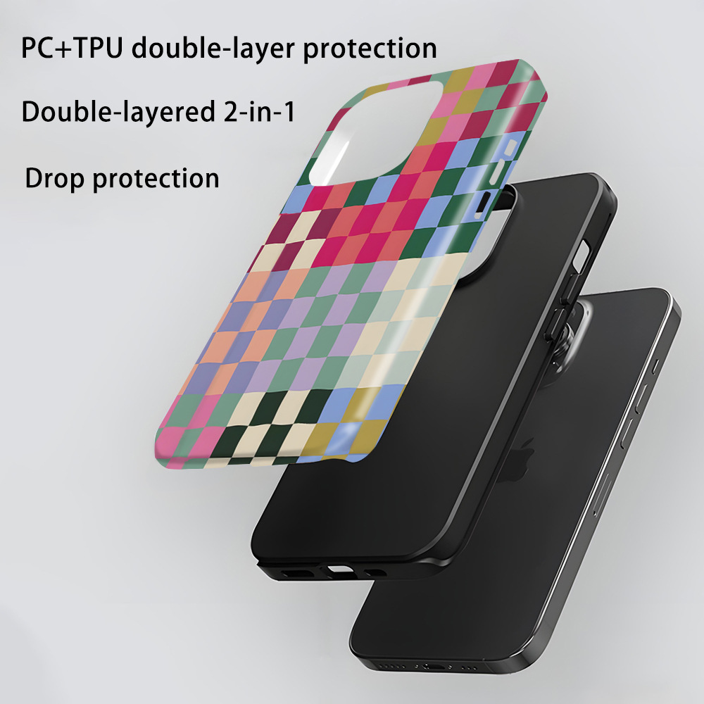 Cross-border explosive irregular box 2-in-1 film case for iPhone