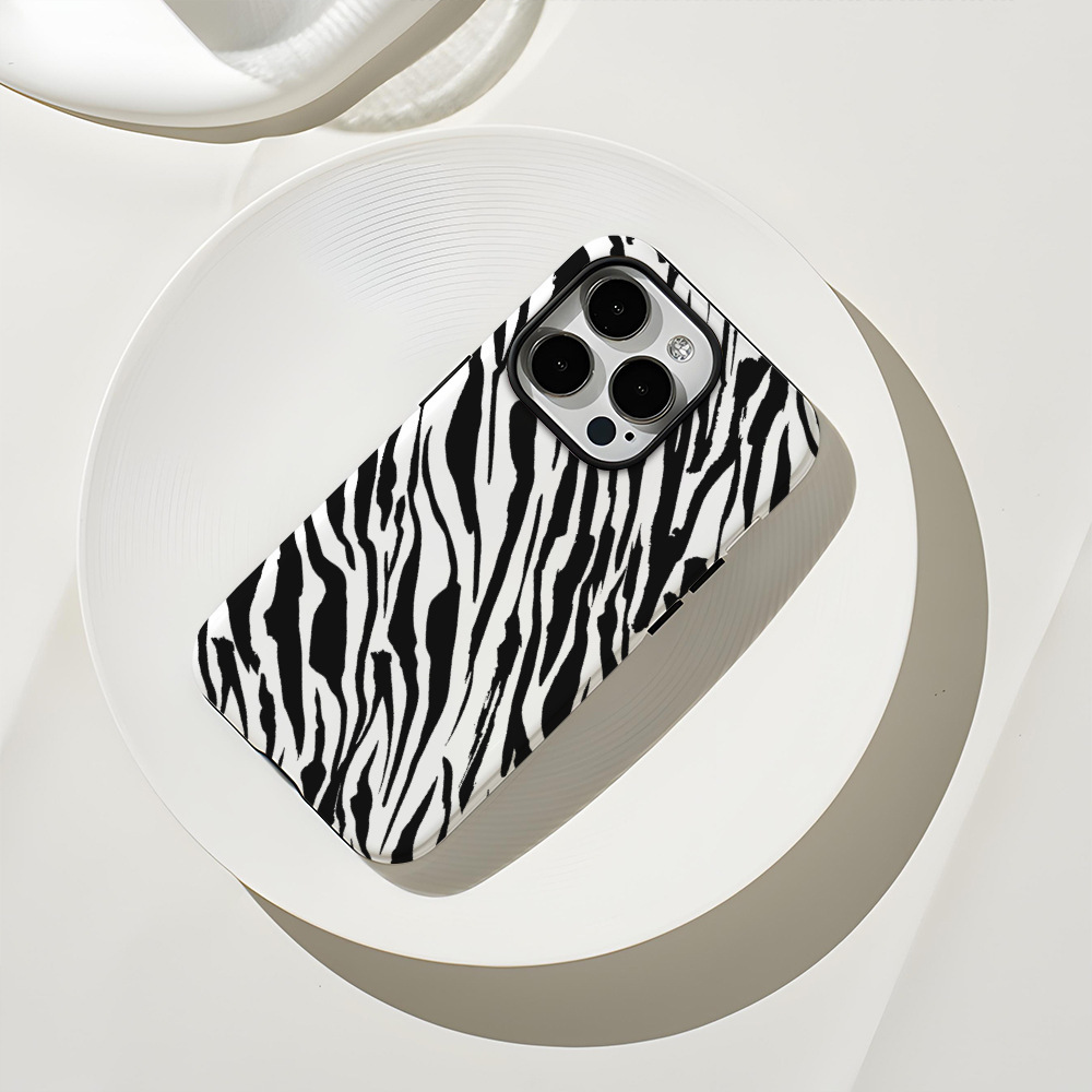 Zebra-print Mobile Phone Case For iPhone