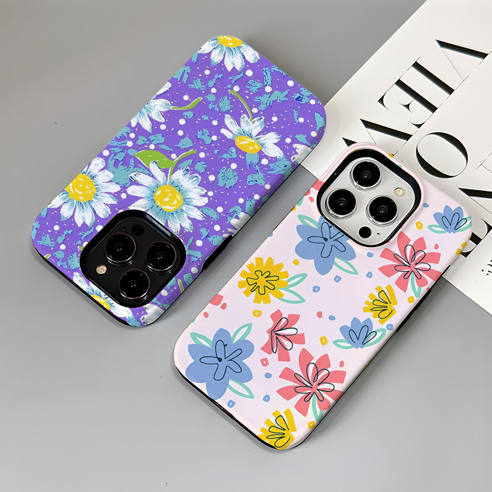 Painted Flowers Printed Phone Case for Apple iPhone