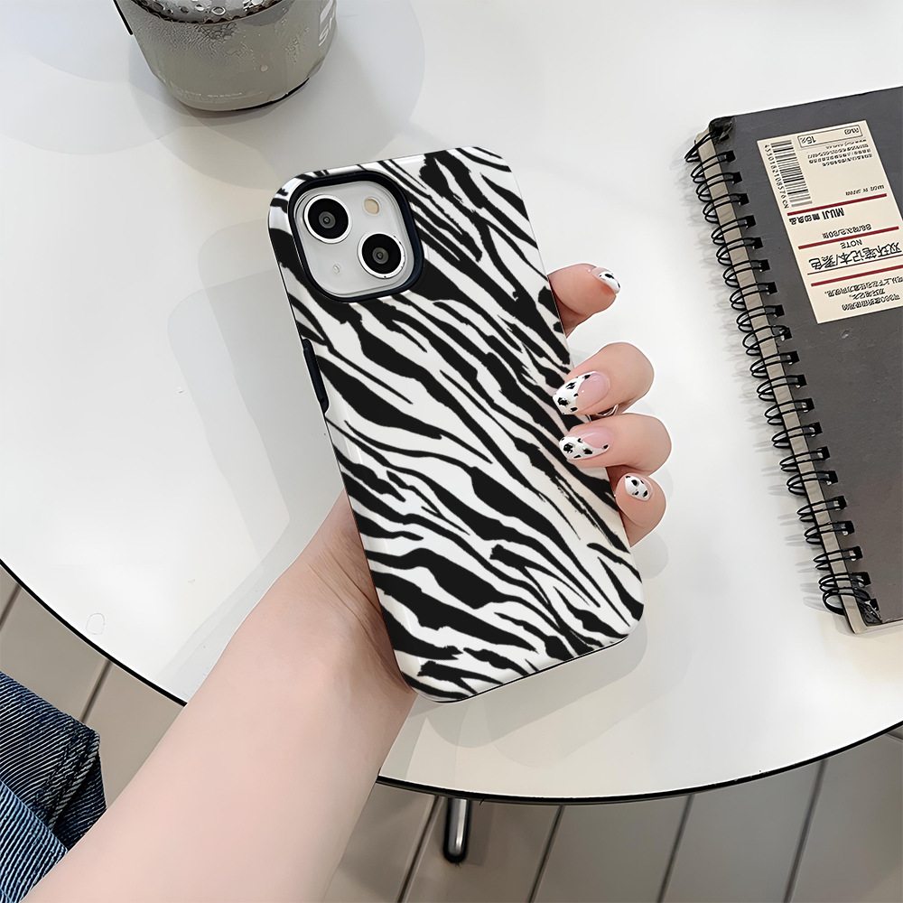 Zebra-print Mobile Phone Case For iPhone