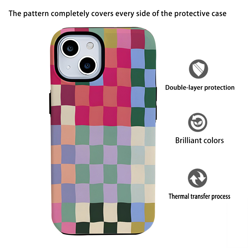 Cross-border explosive irregular box 2-in-1 film case for iPhone
