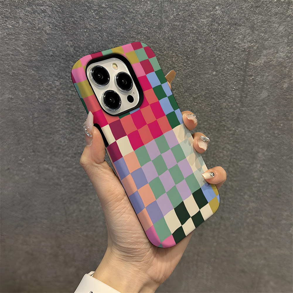 Cross-border explosive irregular box 2-in-1 film case for iPhone