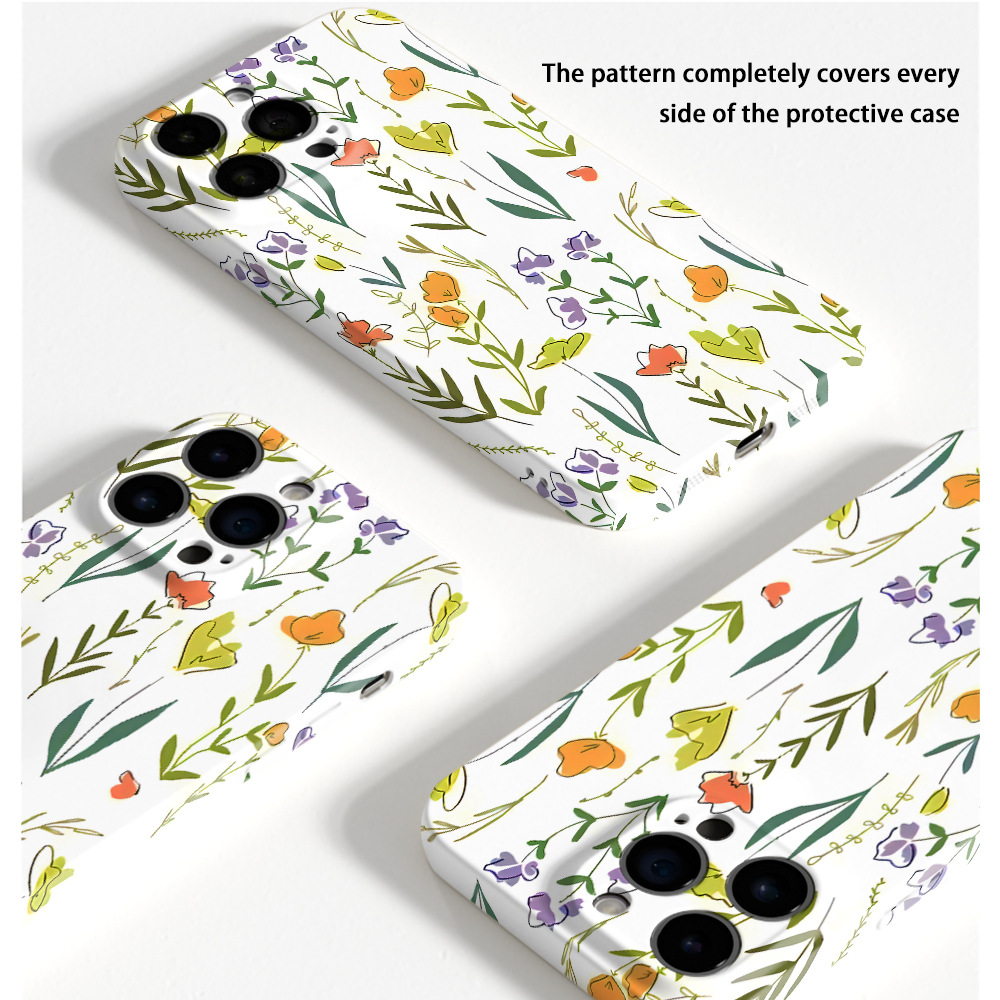 Floral Printed Phone Case for Apple iPhone