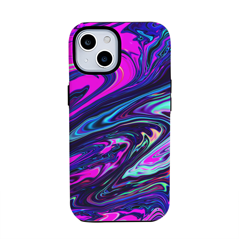 Cross-border Wavy 2-in-1 film shell 14 for Apple 13pm phone case 12Pro Cool 15 niche 11