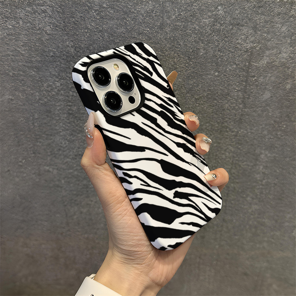Zebra-print Mobile Phone Case For iPhone