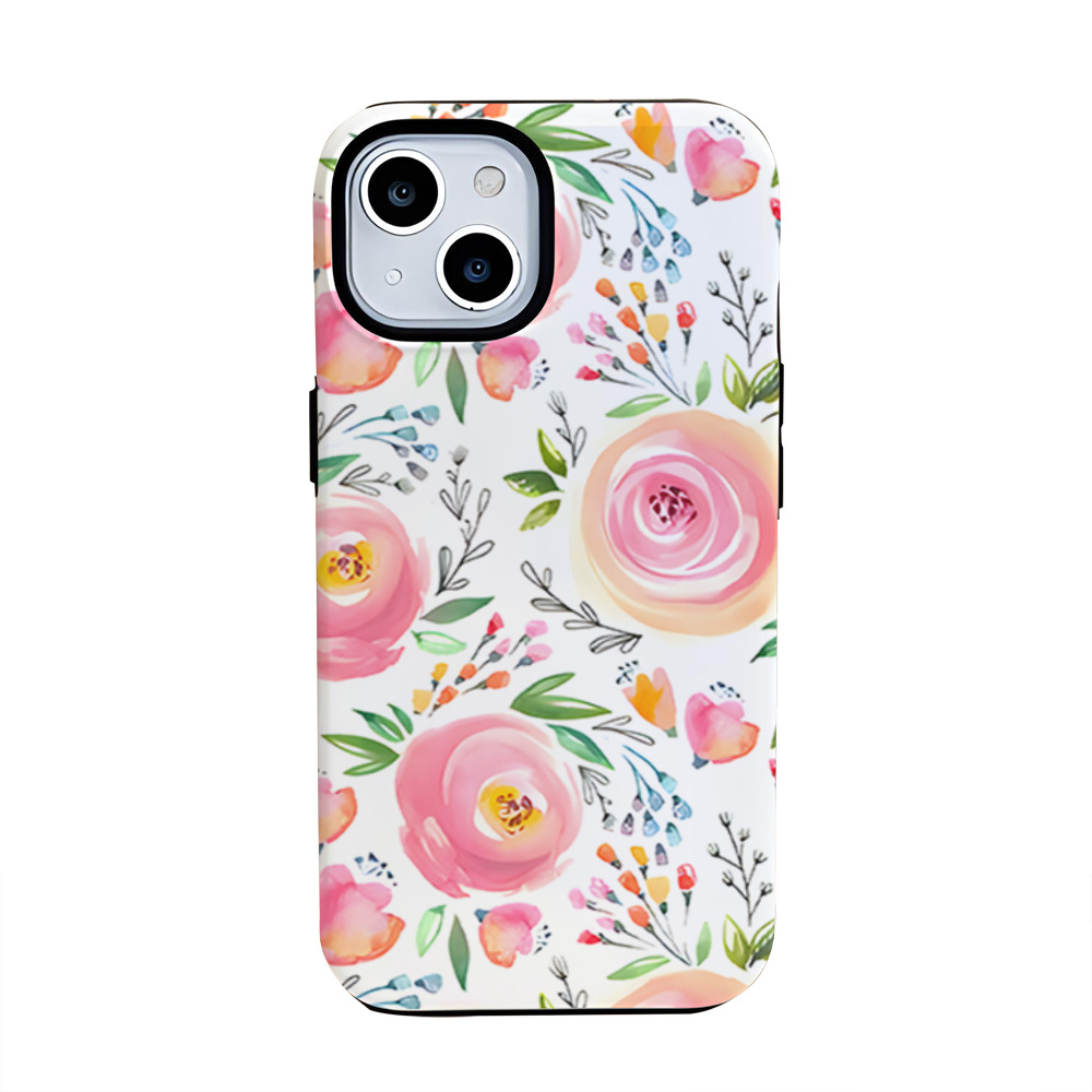 Flower Printed Phone Case for Apple iPhone
