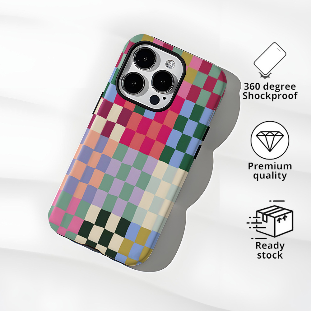 Cross-border explosive irregular box 2-in-1 film case for iPhone