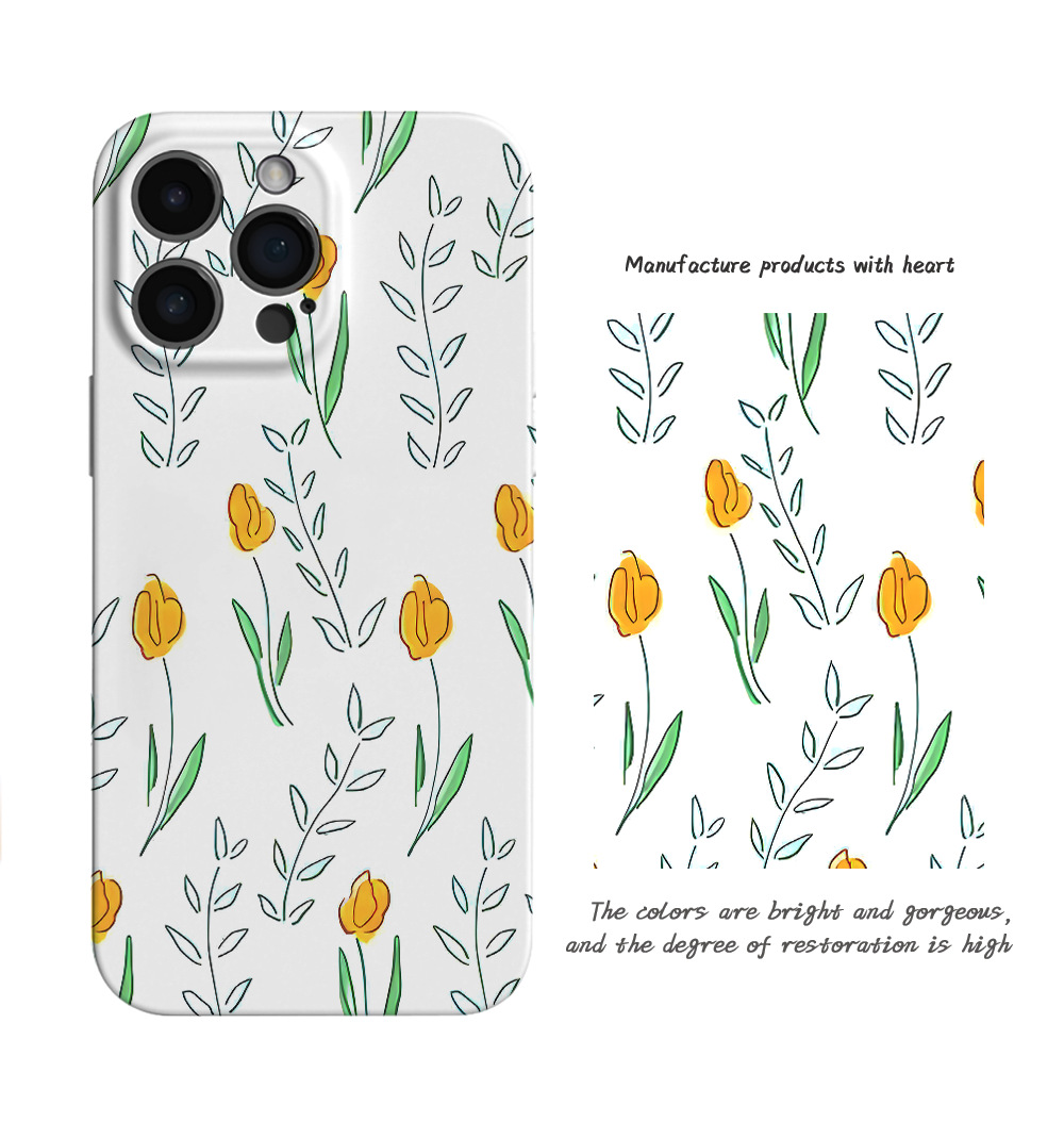 Floral Printed Phone Case for Apple iPhone