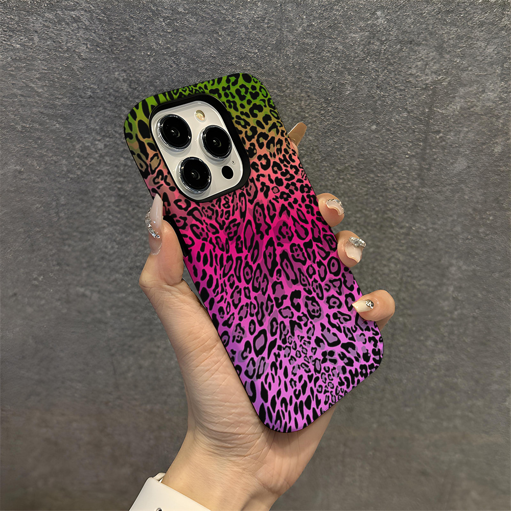 Gradient leopard Printed Phone Case for Apple iPhone