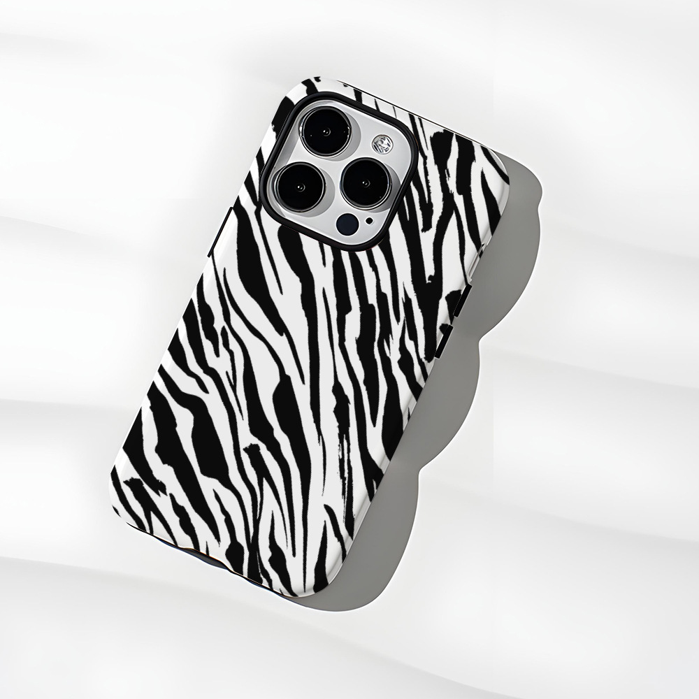 Zebra-print Mobile Phone Case For iPhone